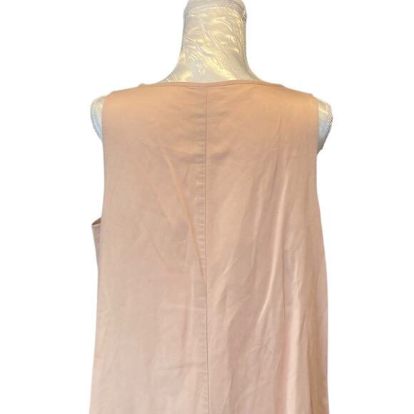 Anthropologie Maeve Camillia Blush Pink High Low Sleeveless Drop Waist Sz Large - Picture 10 of 15